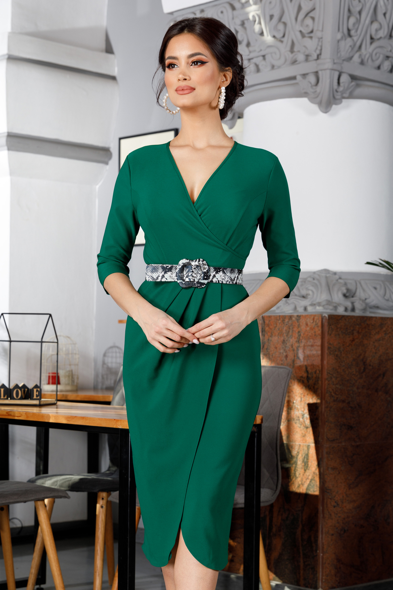 Rochie glorya verde