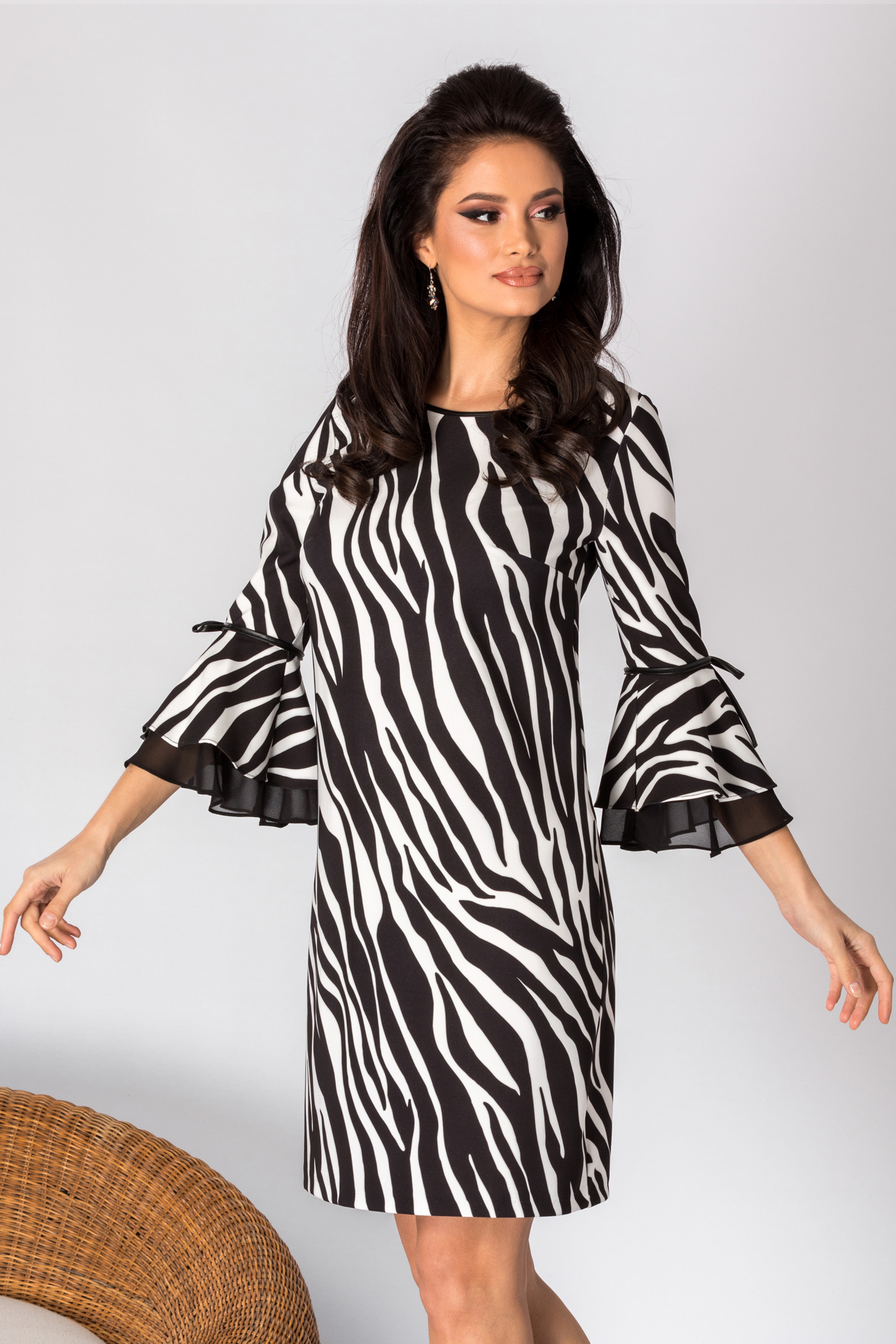 Rochie jamille bicolora