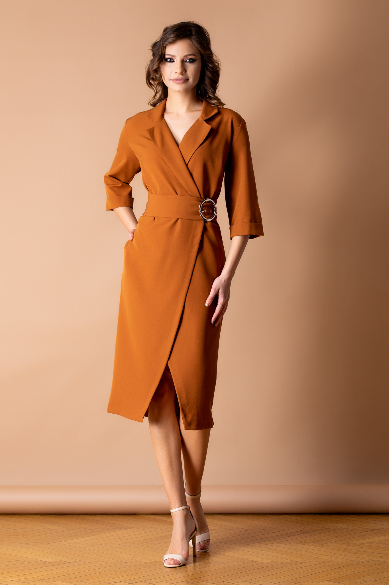 Rochie zaira caramel