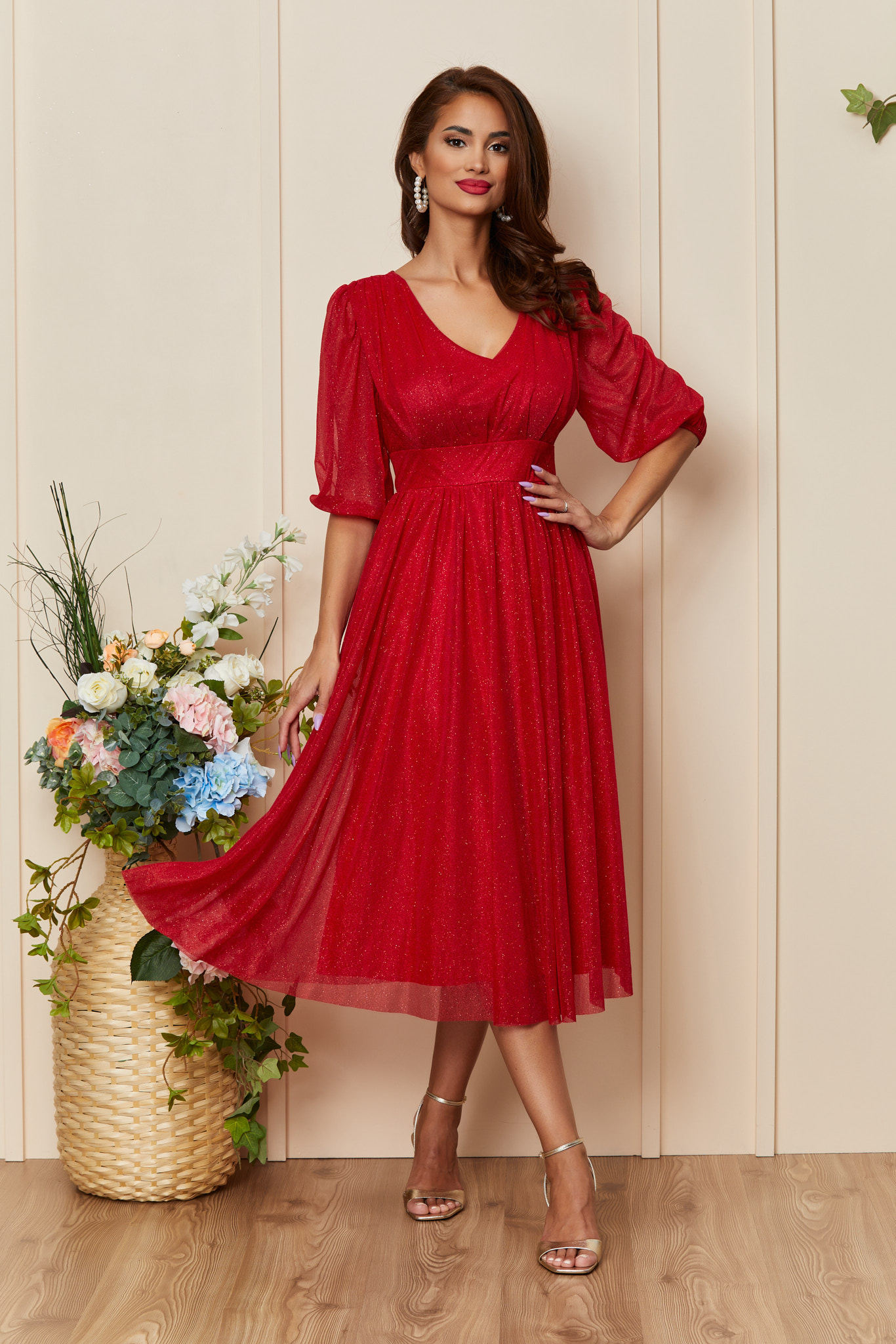 Poze Rochie Nicolette Rosie zonia.ro 