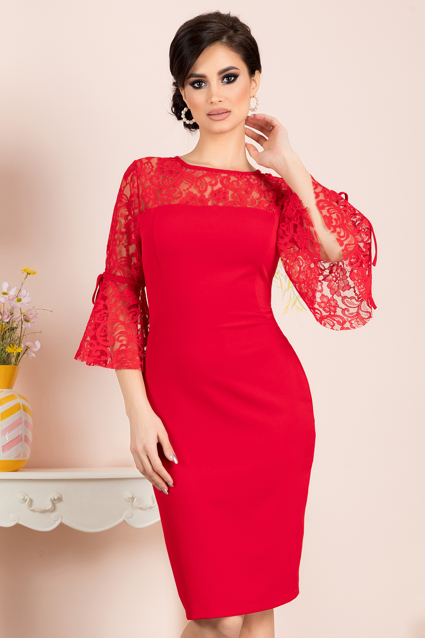 Rochie senna rosie