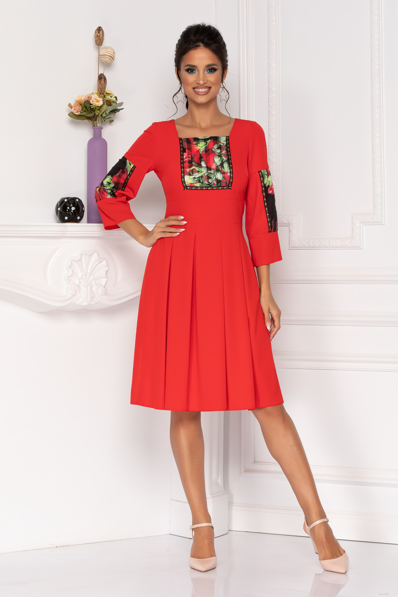 Rochie moze clover rosie