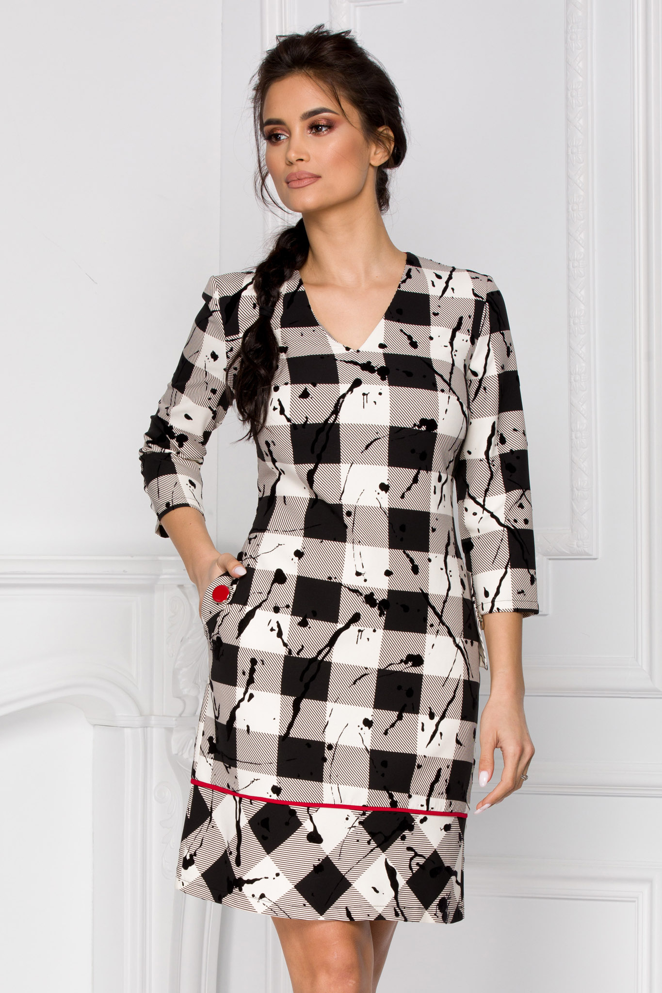 Rochie serena bicolora