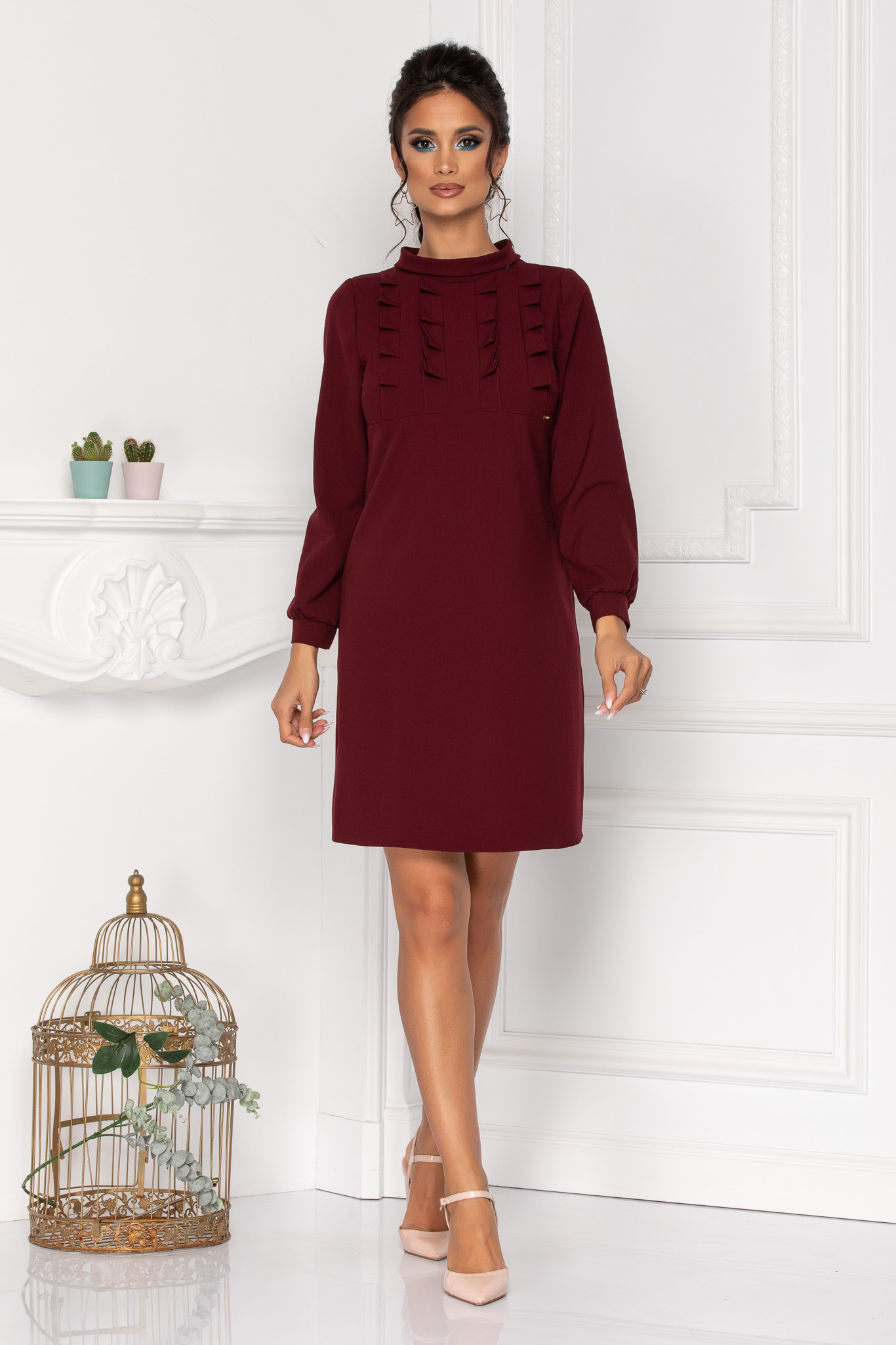 Rochie moze rochelle bordo