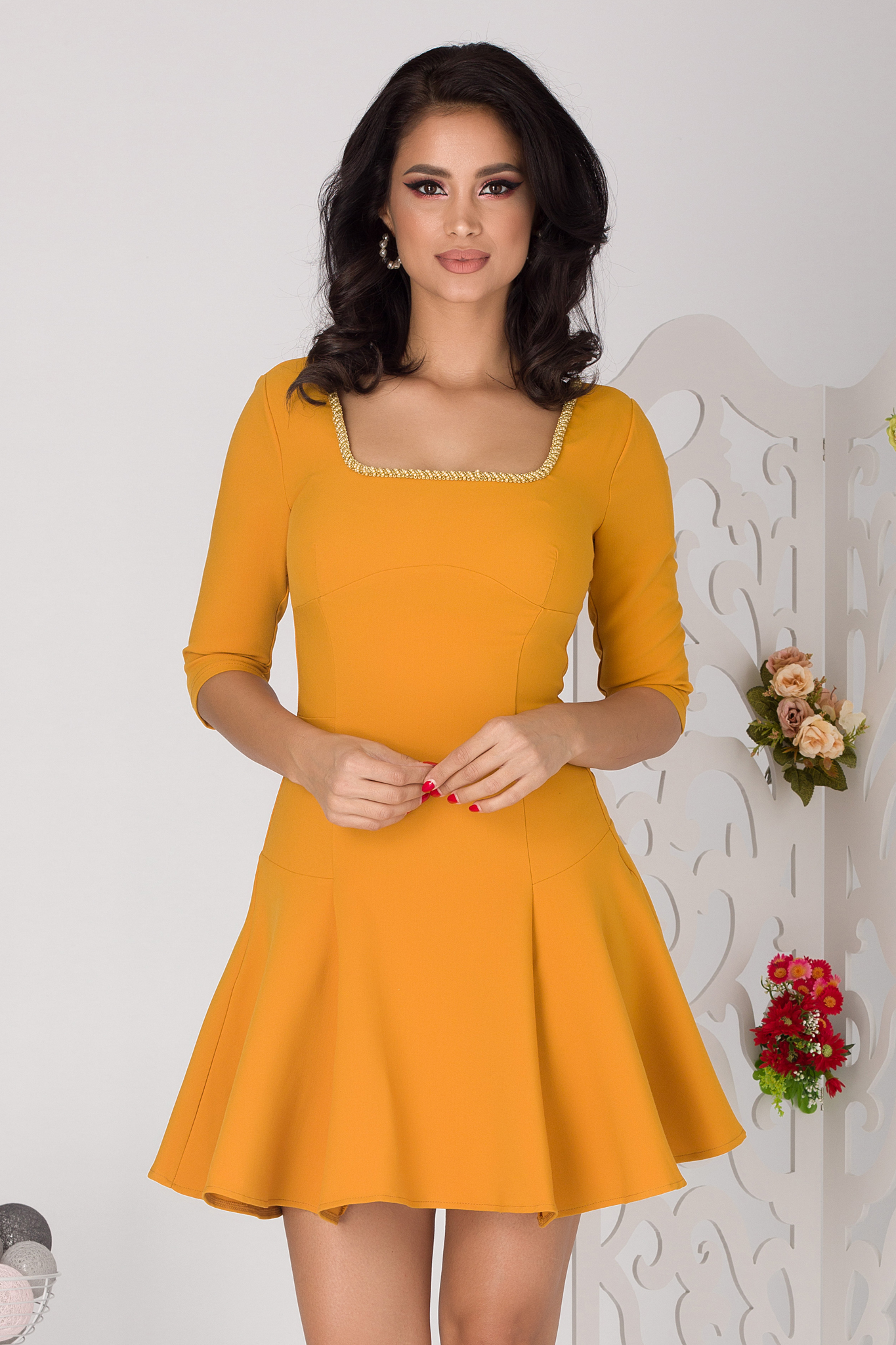 Rochie millie galbena