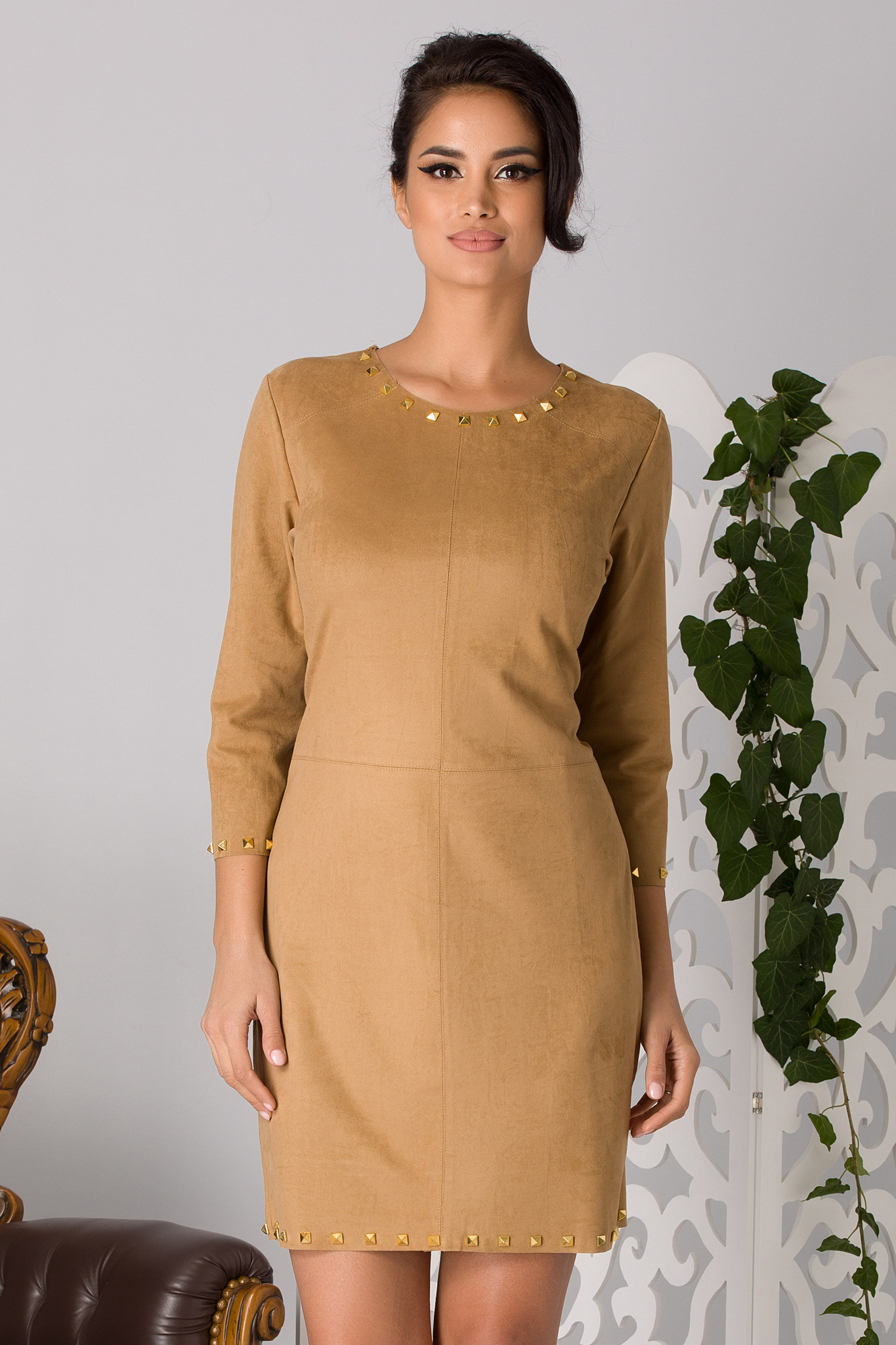 Rochie inga caramel