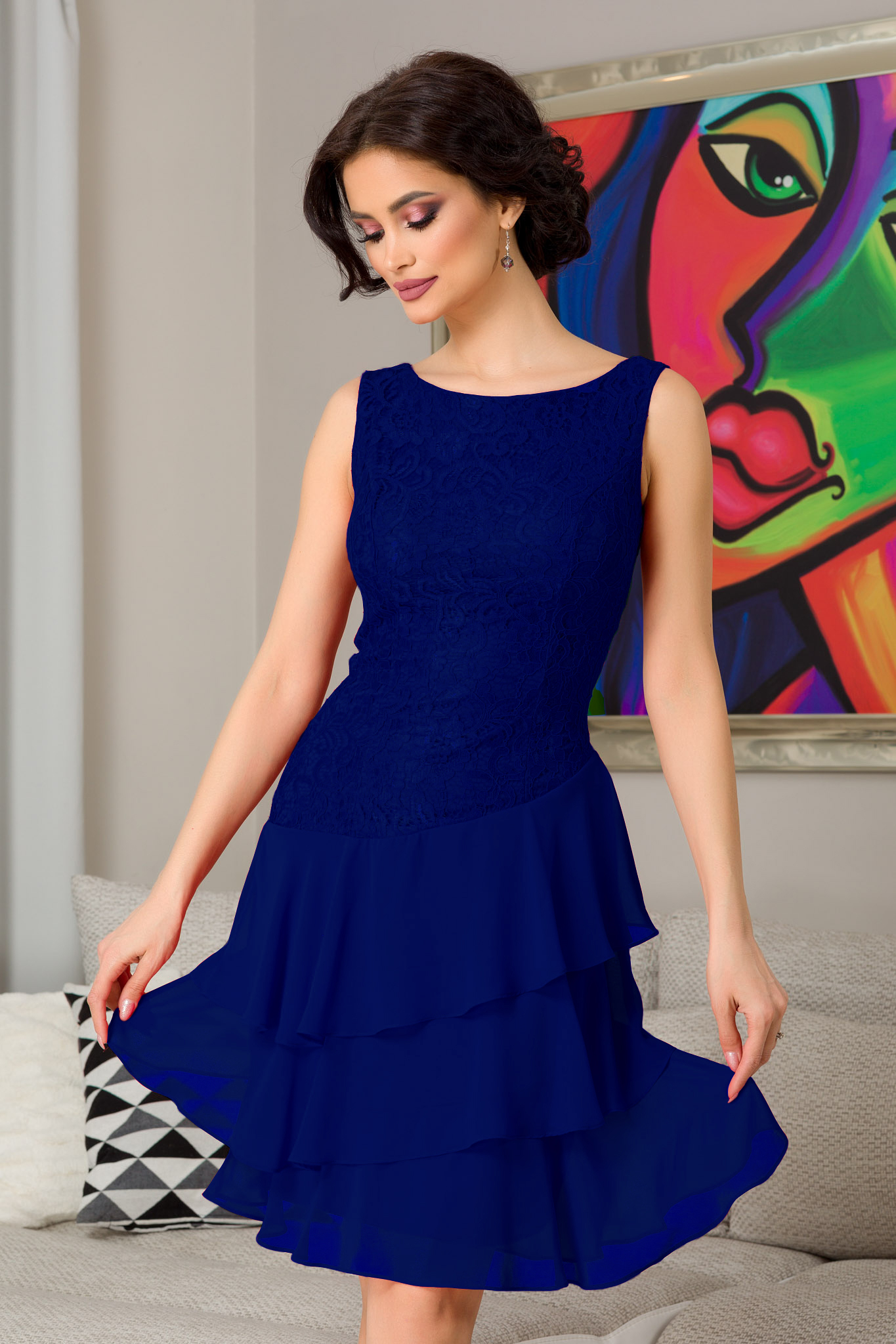 Rochie emina albastra