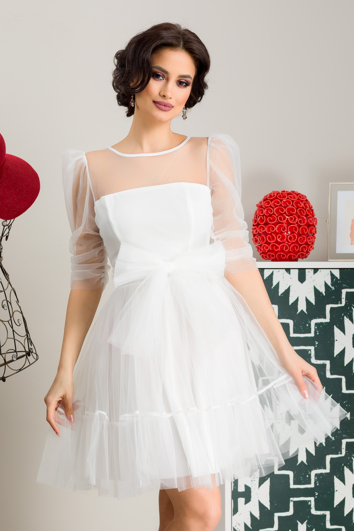Rochie barbie alba