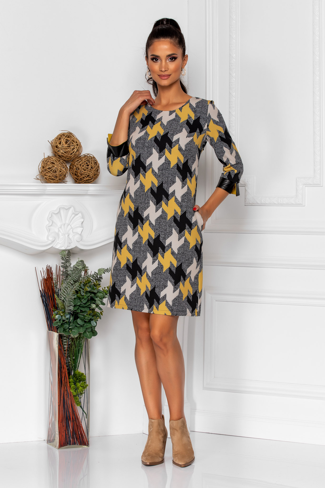 Rochie brianna galbena