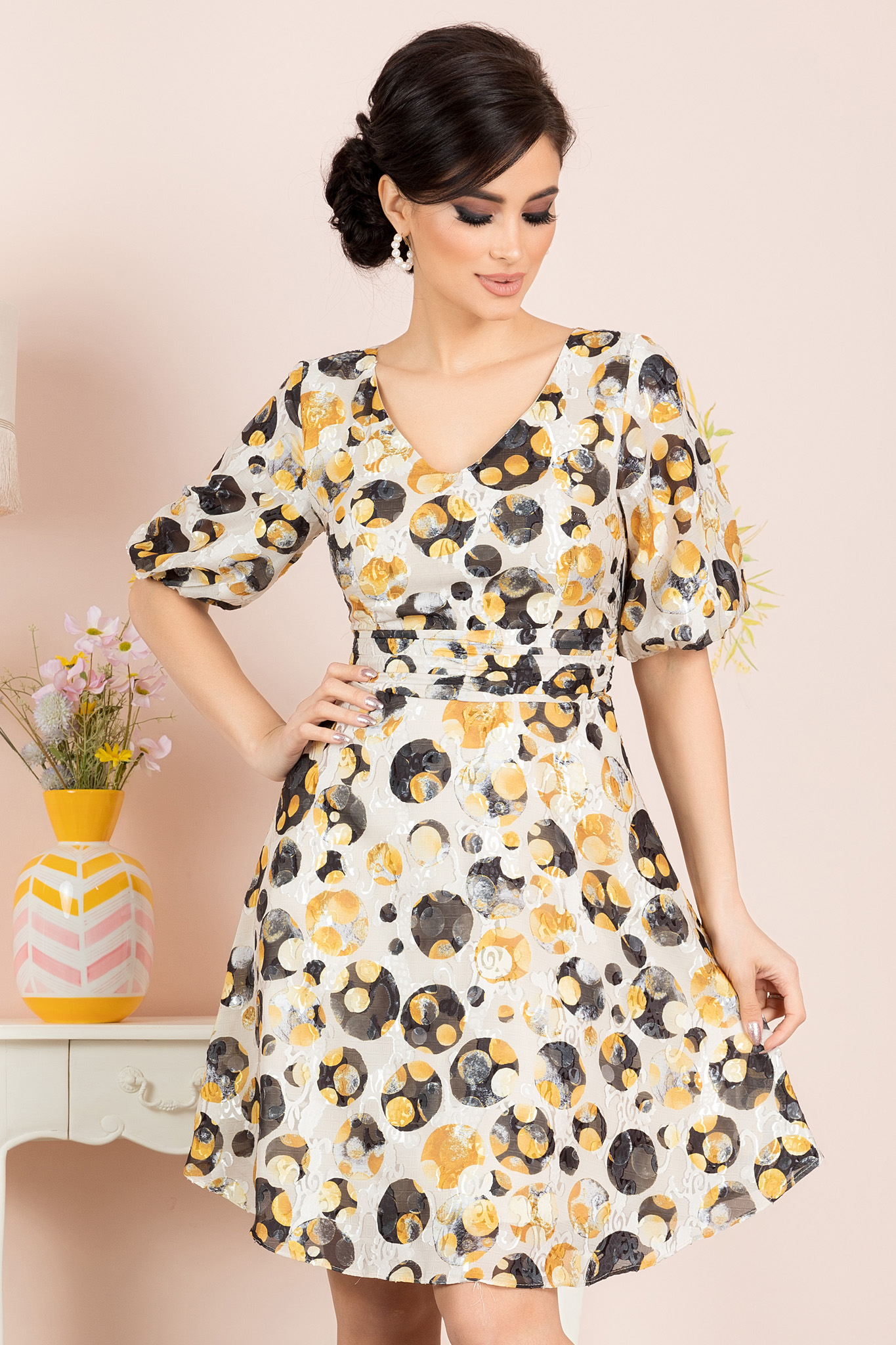 Rochie raven galbena