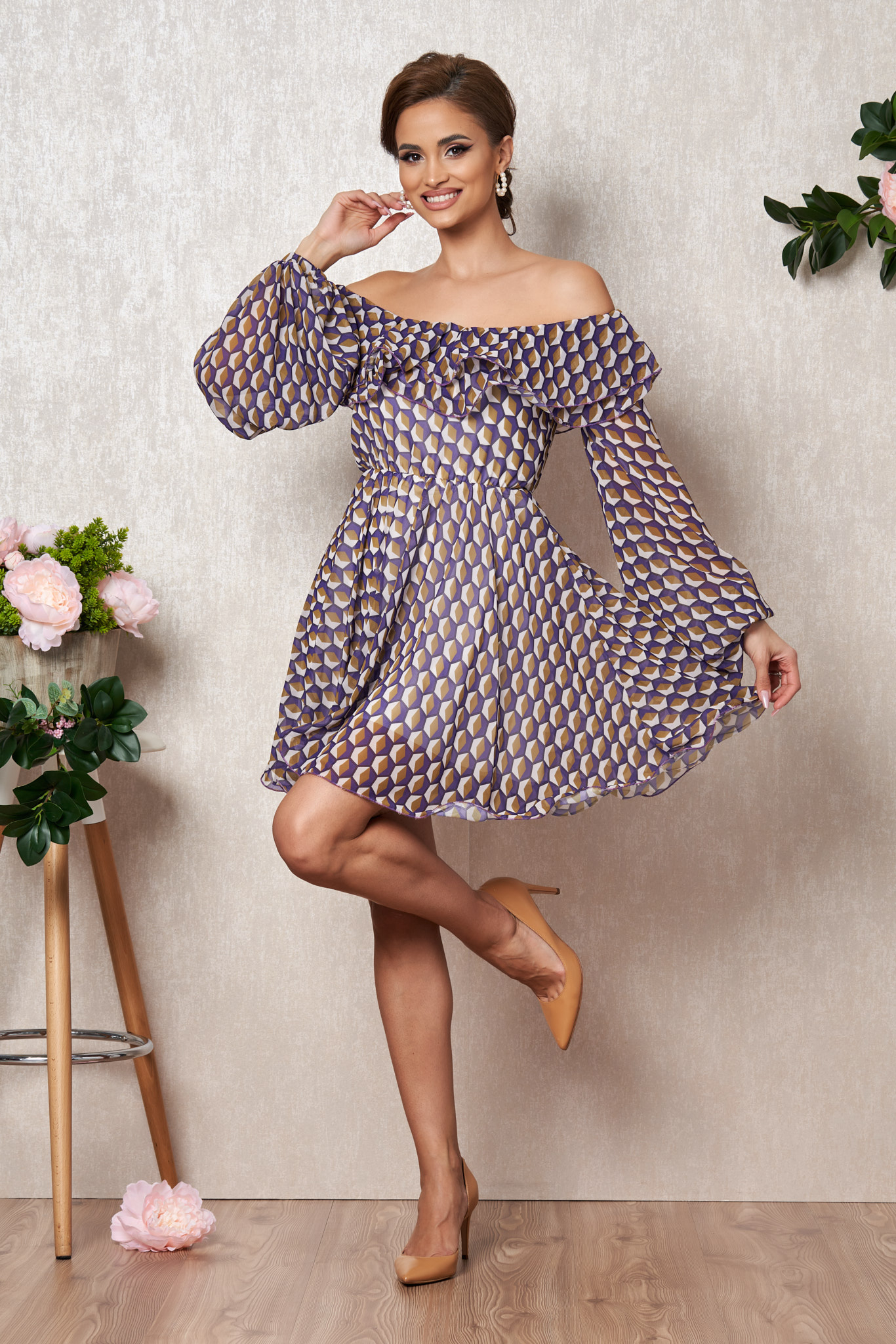 Rochie yrene mov multi
