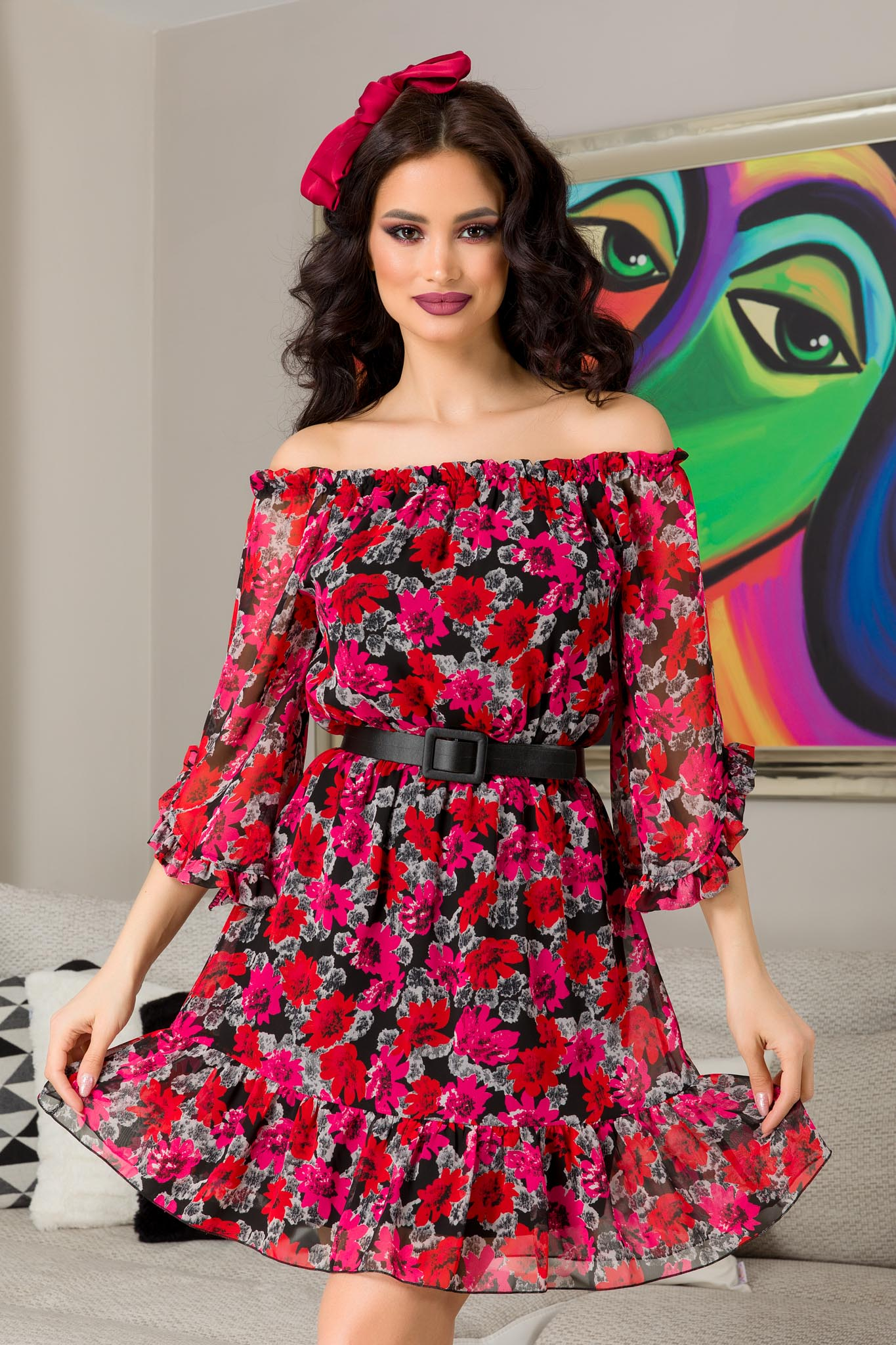 Rochie lorena ciclam