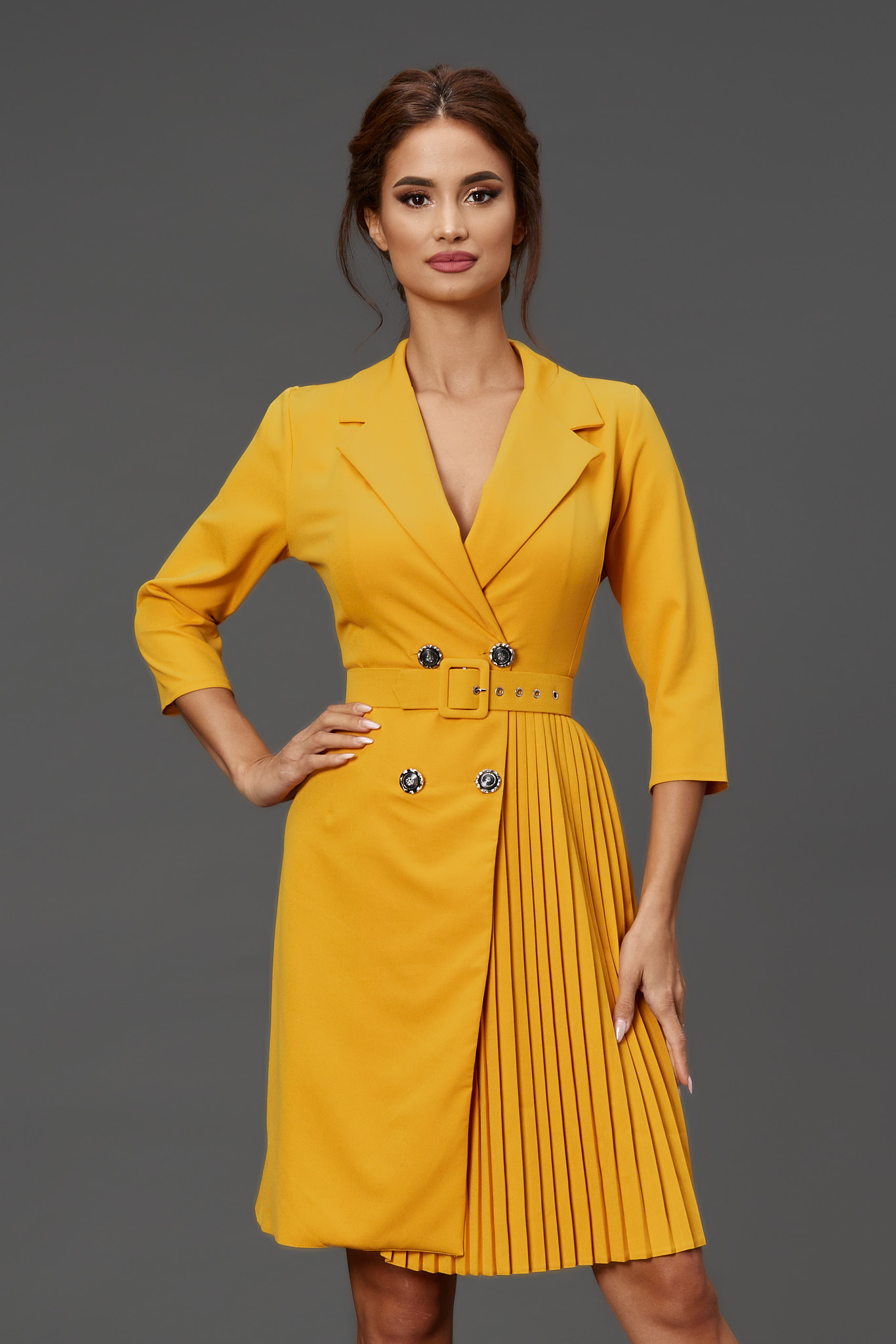 Rochie rody galben mustar