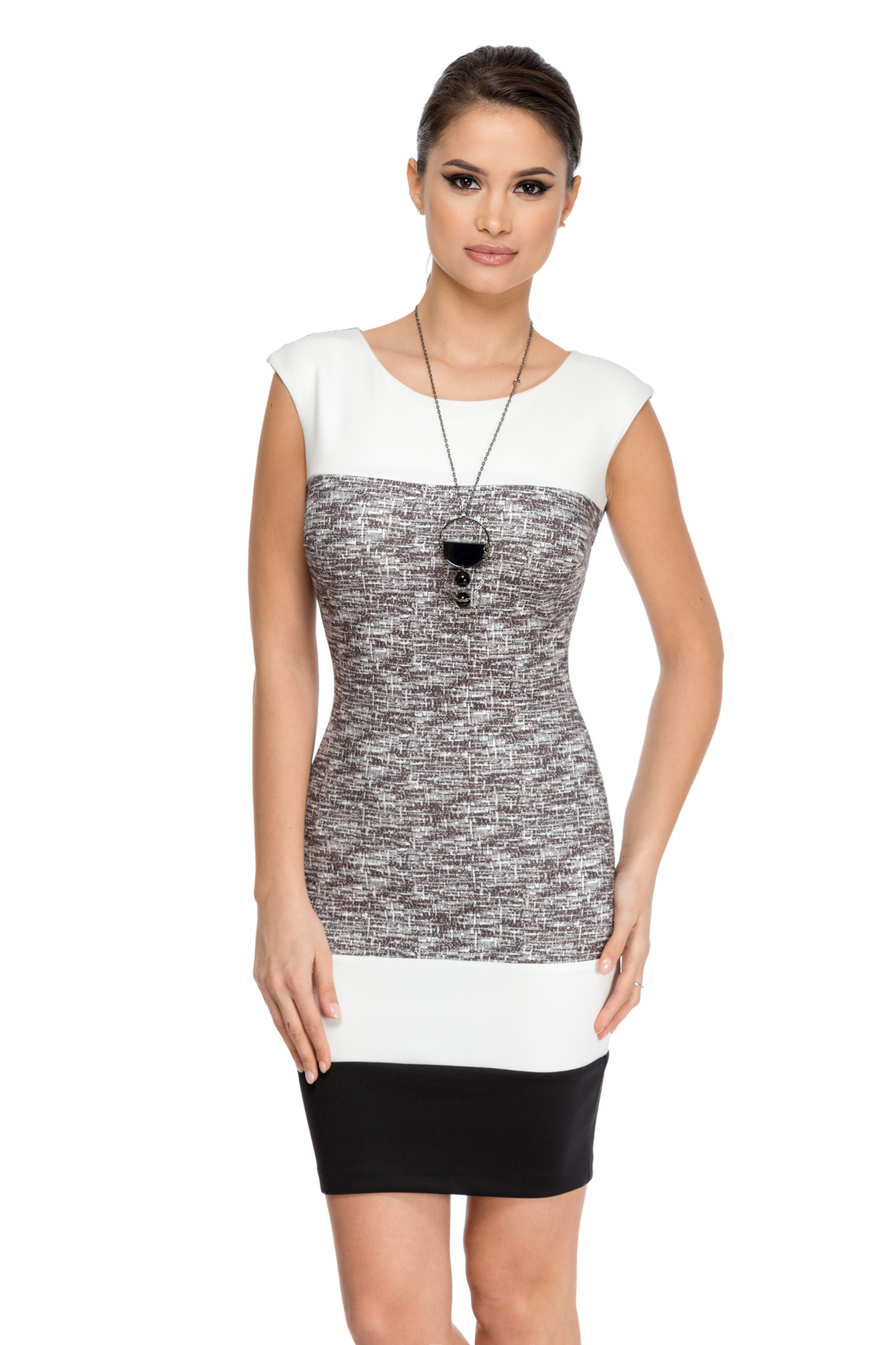 rochie onda bicolora