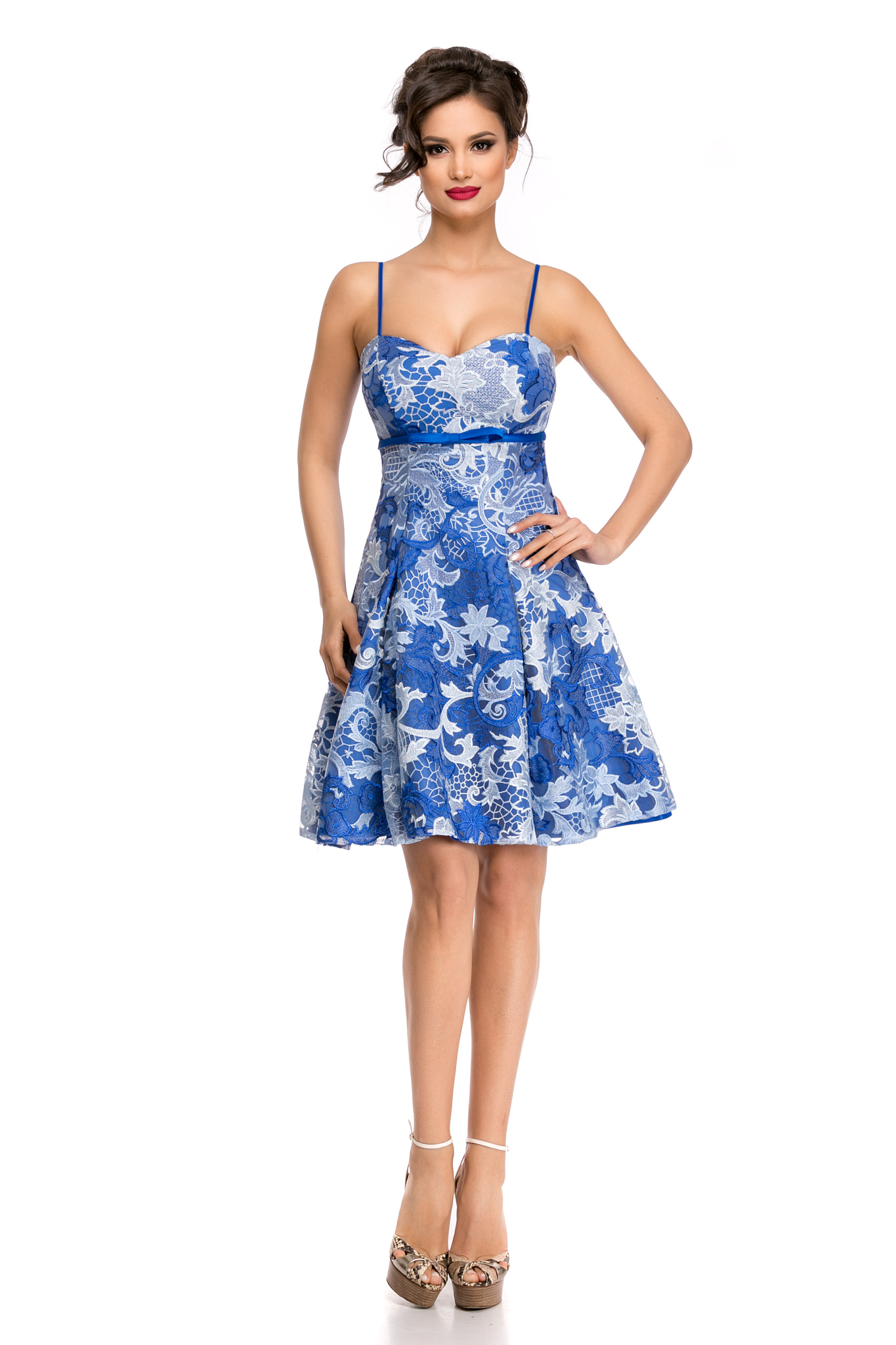 rochie misha albastra