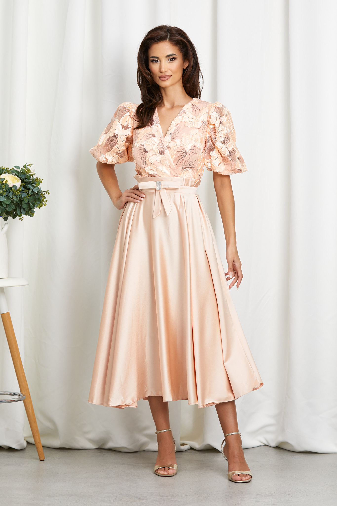 Poze Rochie Monique Peach zonia.ro 